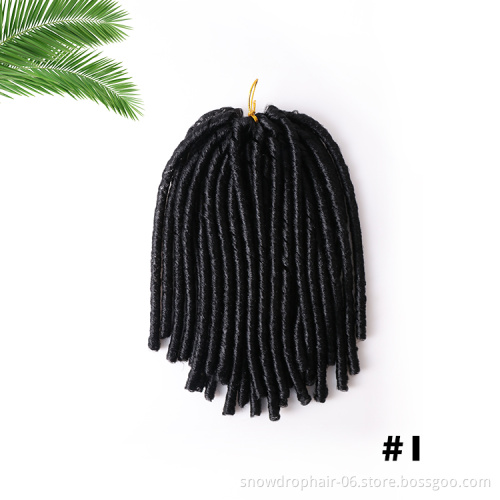 Synthetic Afro Kinky Soft Dread Faux Locs Braids Styles Softex Soft Dread Lock Synthetic Braiding Hair